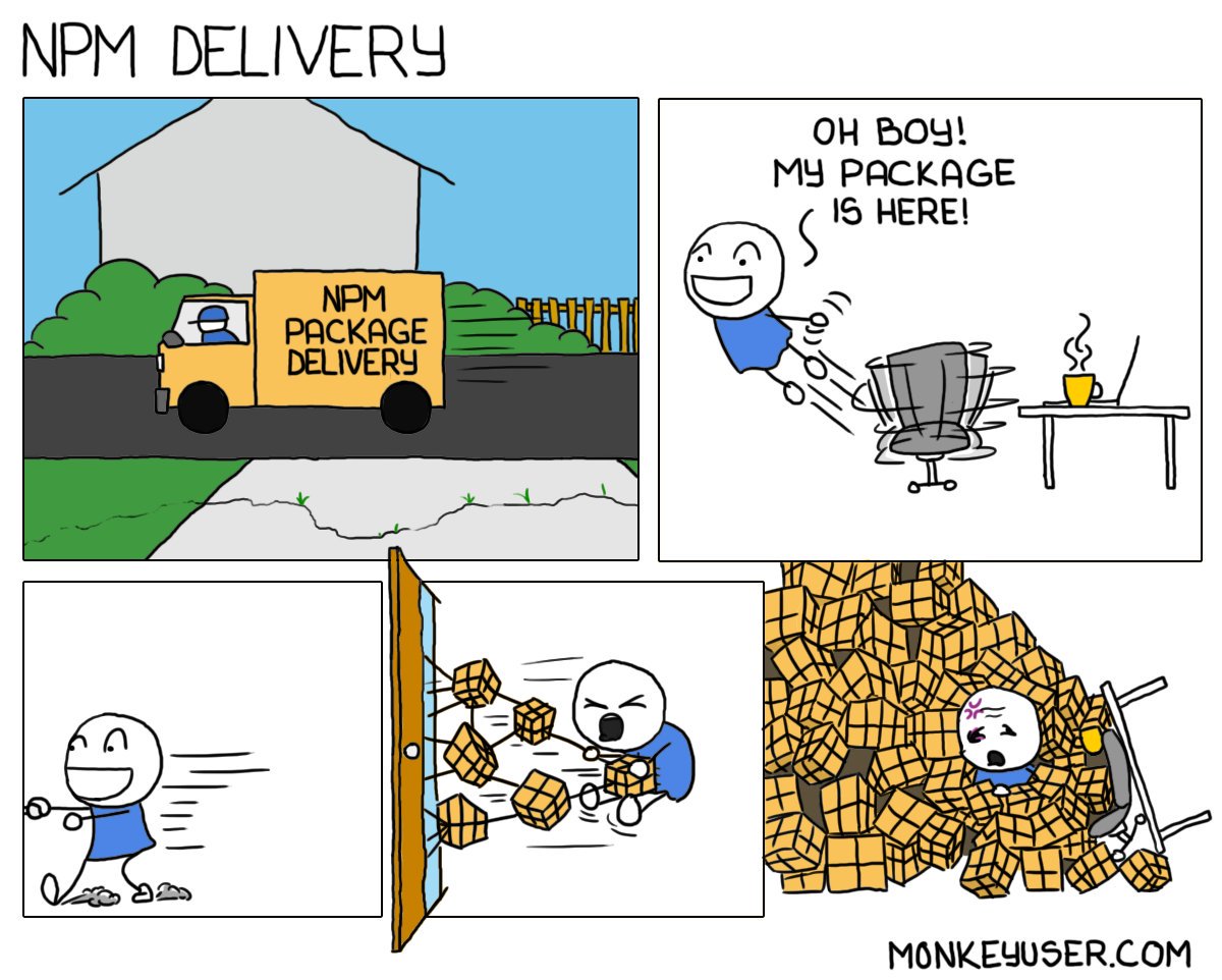 Meme sobre NPM